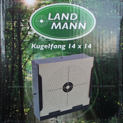 LANDMANN Kugelfangkasten 14 x 14 cm inkl. 100 Zielscheiben